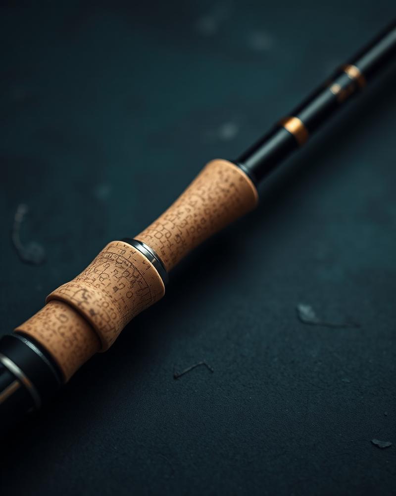 Handcrafted spinning rod with cork grip